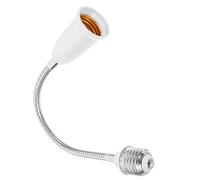 LIFKOME 1pezzi Bulb Extender Lamp Base Adapter Prolunga Flessibile Per Lampadine Facile Installazione Per Garage e Laboratori Ottimizza Illuminazione e Copertura Della Luce