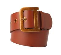 LIFKOME 1pezzi Cintura Da Donna Fibbia Forma Dorata Cintura Larga Resistente in Pu e Lega Per Pantaloni Jeans e Abiti Eleganti