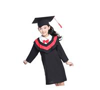 LIFKOME 1pezzi Kids Graduation Gown Set with Stole and Tassel for Graduation Ceremony Comfortable and Breathable Cosplay Outfit for School Kids