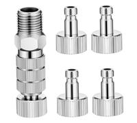 LIFKOME 1Set Connettori Aerografo Regolabili Metallo Kit Accessori per Tubo Aerografo Connettori Sgancio per Facile Installazione e Compatibile