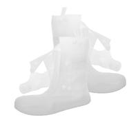 LIFKOME 2 Paia Copriscarpe Impermeabili Antipioggia in PVC Spesso Copriscarpe Antiscivolo Riutilizzabili da Viaggio per Adulti Uomo e Donna Protezione Antifango per Scarpe Taglia 36/37
