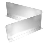 LIFKOME 2 Pezzi Alzatina del Lavandino Guardia da Cucina Lavello per Paraschizzi da Cucina Tappo dell'Acqua di Grandi Dimensioni Prova Protezione Antispruzzo Silver Acciaio Inossidabile