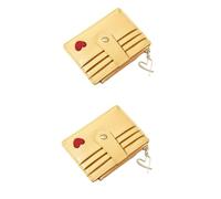 LIFKOME 2 Pezzi Borsa Alla Moda Con Design A Cuore Piccola Ma Spaziosa Per Serate Fuori Feste Appuntamenti Cene Crociere Balli Di Fine Anno Giallo