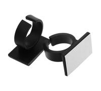 LIFKOME 2 pezzi Clip Microfono Portatile con Supporto Adesivo Porta Bandiera Quadrato per Interviste Tv Radio Eventi Live Clip Facile da Usare e Trasportare per Reporter e Presentatori