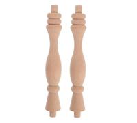 LIFKOME 2 Pezzi Colonnine Scala in Legno Massello Colonne Romane Non Verniciate per Decorazione Interni Mobili e Balaustre Elementi Artigianali Resistenti e Design Classico