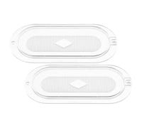 LIFKOME 2 Pezzi Copertura Lampada per Cappa da Cucina Ovale in Plastica Resistente, Accessorio per Cappa Aspirante in Stile Tradizionale Cinese, per Casa e Ristorante