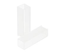 LIFKOME 2 pezzi Cuvette in Vetro Trasparente per Spettrofotometro Alta Qualità per Analisi Spettroscopica Resistente e Precisa per Uso Laboratorio Chimico e Farmaceutico