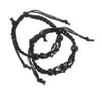LIFKOME 2 Pezzi di Braccialetti Intrecciati Regolabili in Nylon per Cristalli Vuoti Supporto Ciondoli Accessori Fai da Te per Donne per e Quotidiano Gabbie Decorative Personalizzabili