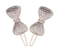 LIFKOME 2 Pezzi Fermagli Per in Lega D'oro Con Fiocco Accessori Per Fermagli Per Intrecciati Fiocco Carino Per Donne