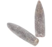LIFKOME 2 Pezzi Fossili Belemnite Naturali Accessori Didattici Epifaunali per Studi Geologia e Paleontologia Esemplari Autentici per Insegnamento Scientifico