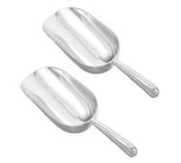 LIFKOME 2 Pezzi Ice Scoop Alluminio Spesso Resistente Al Freddo Ergonomico per Cucina e Buffet Versatile per Popcorn Grani e da