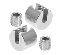 LIFKOME 2 Pezzi in Inossidabile per Filo e Cavo Clip per Corde da Giardino e Recinzioni con Testa Scanalatura Serracavi Robusti e Facili da Installare per e Tenditori