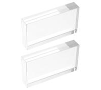 LIFKOME 2 Pezzi Lenti Ottiche in Vetro Trasparente per Esperimenti Fisici Prisma Convesso e Concavo per Laboratorio Kit di Fisica per Didattica Scientifica e Attività in Aula