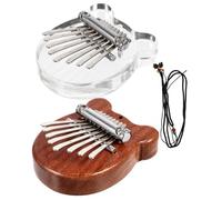LIFKOME 2 pezzi Mini Kalimba Note Pianoforte Portatile per Strumento Musicale Compatto Facile da Trasportare Suono e Luminoso per Regali e Divertimento