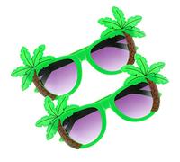 LIFKOME 2 pezzi Occhiali Hawaiani Divertenti con Tema per Feste Luau Accessori Colorati per Foto e Decorazioni da Spiaggia Leggeri e Resistenti Occhiali Strani per Adulto