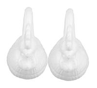 LIFKOME 2 Pezzi Ornamenti in Schiuma Pollo Fattoria Animali Sculture Incompiuto Vuoto Schiuma Simulato Figurina Cucina Modello Decorazione Ornamento in Schiuma Scultura