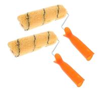 LIFKOME 2 pezzi Rulli per Pittura Professionali con Lunga Peluria per Pareti e Soffitti Assorbenza Alta Strumento per Decorazione e Imbiancatura Facile Adatto Te e Uso Colore Casuale