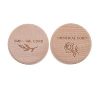 LIFKOME 2 Pezzi Scatola Ricordo in Legno per 2 Pezzi Contenitore per Denti e Chioma, Porta Cordone Ombelicale Inciso, Regalo Shower Compatto per Conservare Ricordi D’Infanzia