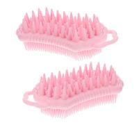 LIFKOME 2 pezzi Spazzola Esfoliante per Capelli in Silicone Pettine Massaggiante per Capelluto con Design Ergonomico per Doccia e Domestico da Fatica e Pulizia Delicata