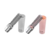 LIFKOME 2 pezzi Spazzola per Capelli Ricci Retrattile Anti-statico Pettine Rotante Portatile per Styling e Asciugatura Massaggia e Dolcemente Capelli Sottili e Spessi da Viaggio e Rosa