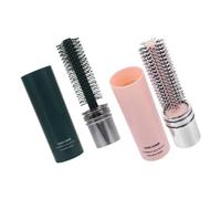 LIFKOME 2 pezzi Spazzola Rotonda da Viaggio Pennello Tondo Retrattile per Capelli Lisci e Ricci Spazzola Compatta per Asciugatura e Styling Delicato Adatta Donne e Uomini