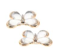 LIFKOME 2 Pezzi Spilla Farfalla Cristallo Vintage Spilla Cappello e Sciarpa Donna Accessorio Elegante con Pietre Brillanti per Cappotti Maglioni e Borse Decorazione Versatile per Tutte le