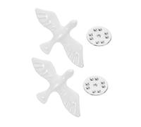 LIFKOME 2 Pezzi Spilla simbolo di pace smaltata miniatura accessorio religioso per comunione e confermazione di affetto e armonia spilla decorativa per vestiti eleganti