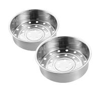 LIFKOME 2 pezzi Steamer Basket Acciaio Inossidabile Spesso e Vaporiera per Pentola per Cuociriso Verdure Ravioli e Facile da e Multifunzionale
