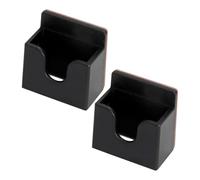 LIFKOME 2 pezzi Supporto Microfono Cb in Plastica con Adesivo Portamicrofono Flessibile per Auto Casa e Ufficio Montaggio Senza Compatibile con Radio Cb e Microfoni Diverse