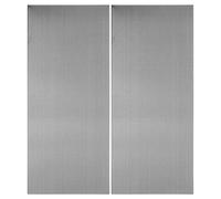 LIFKOME 2 Pezzi Targhette Porta Adesive in Acciaio Inossidabile Spazzolato Placca Vuota Autoadesiva per Ufficio Scuola Ospedale Hotel e Appartamenti Senza Resistente e Facile da Installare