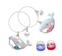 LIFKOME 2 Pezzi Whale Keychain in Ocean Pendant Charm For Key Organization Backpack Purse Accessory With Eye Catching Design Colore Casuale