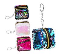LIFKOME 20pezzi Mini Portamonete Colorati Con Paillettes Borse Per Monete Con Chiusura Cerniera Per Viaggi e Feste