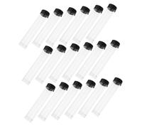 LIFKOME 20pezzi Tubi di Plastica Trasparenti con Coperchio Tubi di Stoccaggio in Contenitori di Stoccaggio con Coperchio Trasparenti Porta Aghi da Ricamo in Plastica Scatola per Riporre i