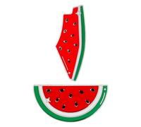LIFKOME 2pcs anguria spilla pin carino smalto pin Palestina risvolto Pin frutta a forma di cartone animato spilla pin per estate compleanno bavero collare accessori borse, 3.20X1.60X1.00CM, Zinco,