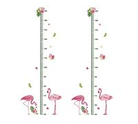 LIFKOME 2pezzi Adesivo Murale Per Misurazione Ragazzo Ragazza Con Design Animali Cartoon Decorazione Per Cameretta e Spazi Infantili Resistente e Pratico Adesivo Per Stanze Giochi e Asili