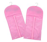 LIFKOME 2pezzi Borsa Porta-extension per Capelli da Custodia Trasparente per Appendere Parrucche Borsa con Gancio per Parrucche e Accessori