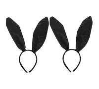 LIFKOME 2pezzi Cerchietto Con Orecchie Da Coniglio Satin Accessorio Cosplay Per Feste Di Compleanno e Halloween Costume Da Coniglietta Adatto Per Eventi e Mascherate