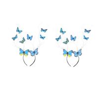 LIFKOME 2pezzi Cerchietto Cosplay Antler Butterflies Per Halloween Accessorio Decorativo Per Design e