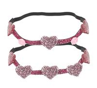 LIFKOME 2pezzi Cerchietto Per Donne e Ragazze Copricapo Flessibile Design Cuore Accessorio Festa Riutilizzabile Resistente e Comodo Indossare