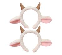 LIFKOME 2pezzi Fascia Per Orecchie Pecora Per Costume e Cosplay Decorazione Per Halloween e Festivi