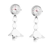 LIFKOME 2pezzi Orologio Da Creativo Inossidabile Orologio Appeso Per Medici Accessorio Alla Moda Per Infermiere e Personale Sanitario Per Amici e Famiglia