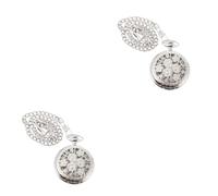 LIFKOME 2pezzi Orologio Da Tasca Vintage Con Fiori Intagliati Design Creativo e Leggero Per Amici e Famiglia Movimento Al e Numeri Arabi Visibili Confezione Random Colorata