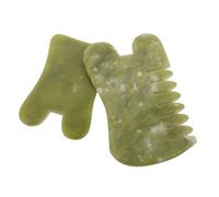 LIFKOME 2Pezzi Pietre Naturale Strumenti per Massaggio Facciale e Scraping Adatti Tutti Tipi Dimensioni
