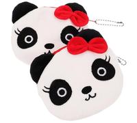 LIFKOME 2pezzi Portafogli Panda Stoffa Per Portamonete Con Cerniera Design Carino e Leggero Per Insegnare Risparmio Ai Piccoli