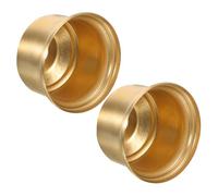 LIFKOME 2pezzi Portalampada in Ottone Copertura Vintage Lamp Socket Cup in Rame Massiccio Per Lampadari e Lampade Da Soffitto Base Lampada Elegante e Versatile Per Soggiorno Studio Camera