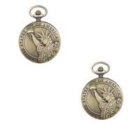 LIFKOME 2pezzi Tascabile Retro Vintage Design Creativo Della Statua Della Accessorio Decorativo Per Collezionisti e Amanti Del Vintage