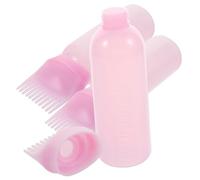LIFKOME 3 pezzi Bottiglie Applicatore Pettine per in Rosa Facili da Spremere per Essenziali e Trattamenti del Capelluto Distribuzione Uniforme per e Domestico