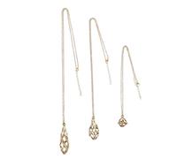 LIFKOME 3 Pezzi Collana Portapietra Acciaio Inossidabile Set con Gabbia Stile per Gioielli DIY Uomo Donna