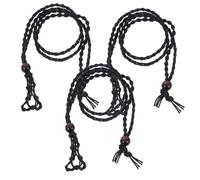 LIFKOME 3 Pezzi Cordino Per Collana Intrecciato A Mano Regolabile Porta Pietra Vuota Gabbia Di Cristallo Pendenti Accessori Per Creazione Gioielli Donna