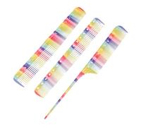 LIFKOME 3 pezzi Pettini per Taglio Professionali in Denti Arrotondati Antigraffio per Acconciature e Tutti i Tipi di Inclusi e Spessi per Parrucchieri e Domestico